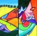 Fourth dimension diptych