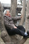Woman in a tree